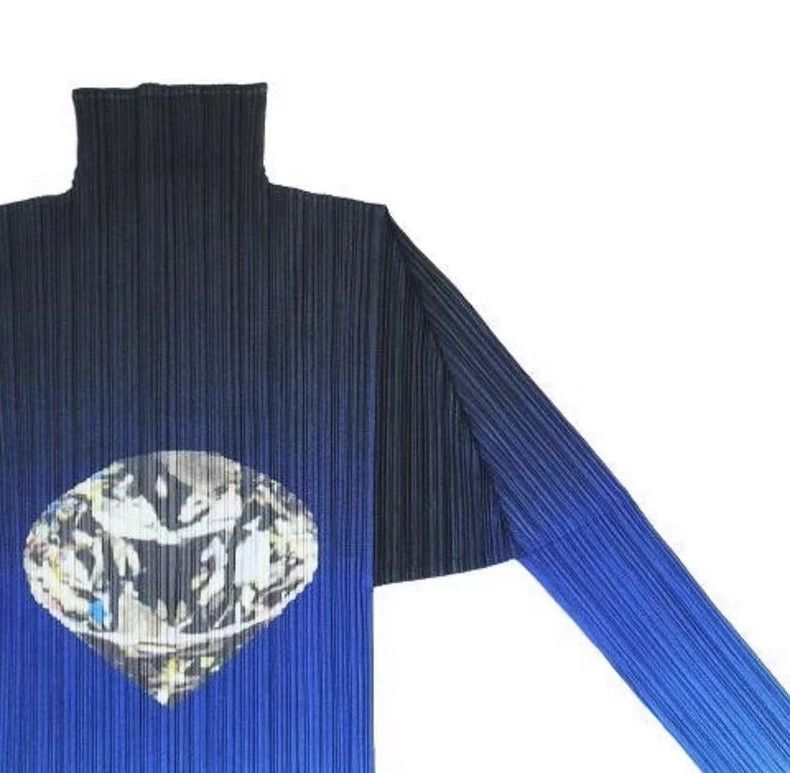 Issey Miyake Pleats Please Issey Miyake Blue Pleated Top - dmc Size US M / EU 48-50 / 2 - 4 Thumbnail