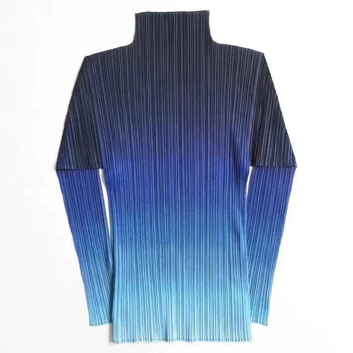 Issey Miyake Pleats Please Issey Miyake Blue Pleated Top - dmc Size US M / EU 48-50 / 2 - 6 Thumbnail