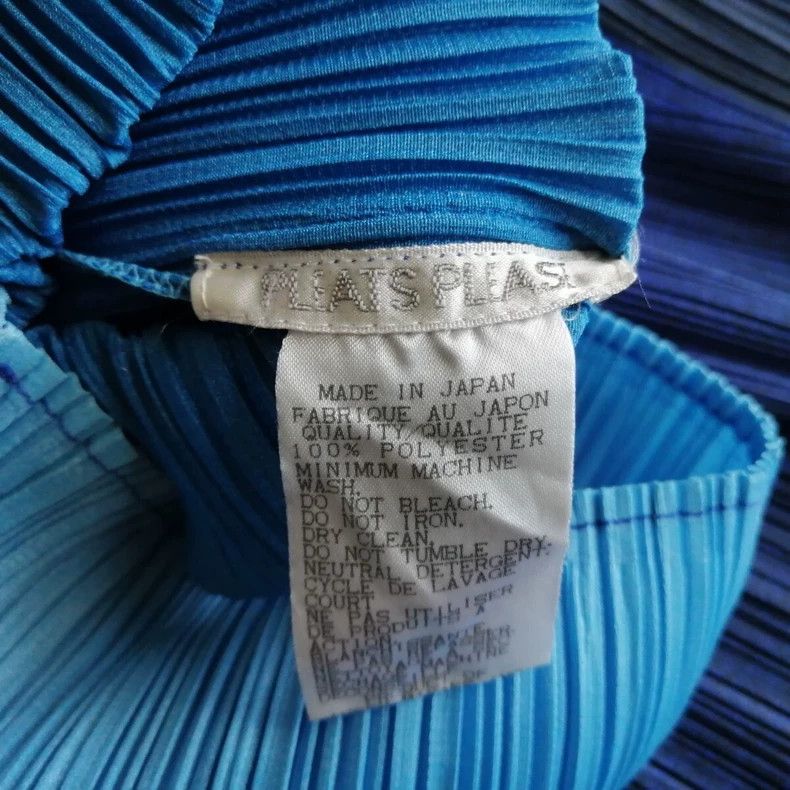 Issey Miyake Pleats Please Issey Miyake Blue Pleated Top - dmc Size US M / EU 48-50 / 2 - 7 Thumbnail