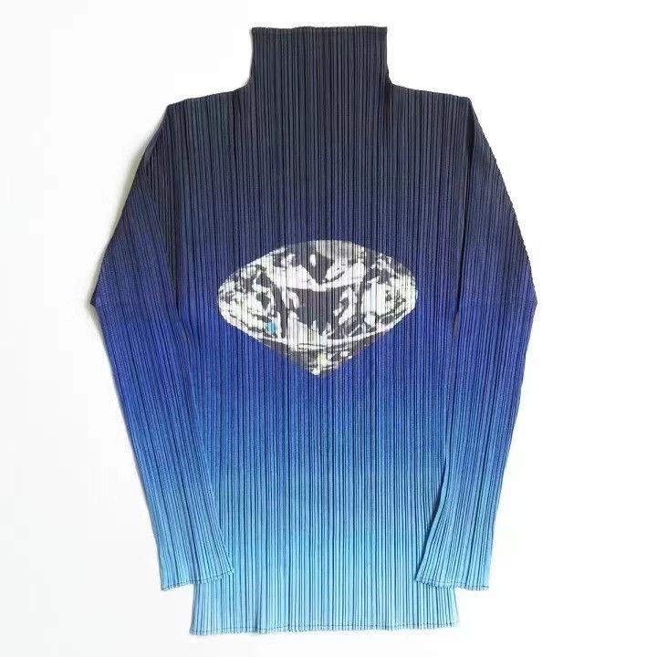 Issey Miyake Pleats Please Issey Miyake Blue Pleated Top - dmc Size US M / EU 48-50 / 2 - 5 Thumbnail
