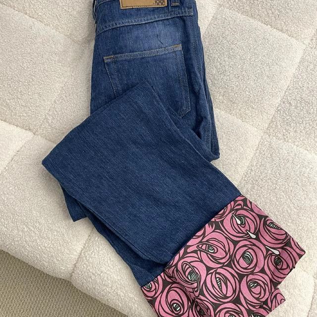 Loewe Loewe Denim Jeans with Floral Cuffs - dmc Size US 36 / EU 52 - 3 Thumbnail