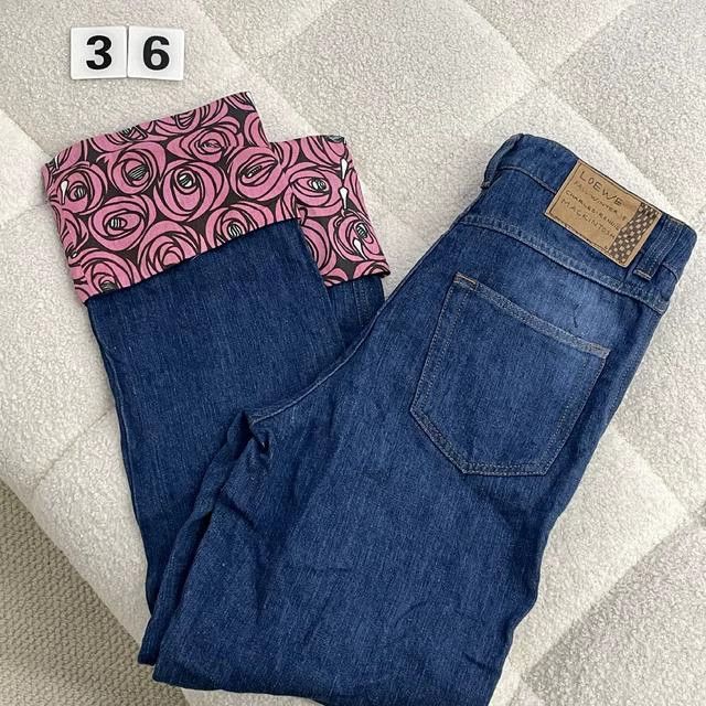 Loewe Loewe Denim Jeans with Floral Cuffs - dmc Size US 36 / EU 52 - 2 Thumbnail