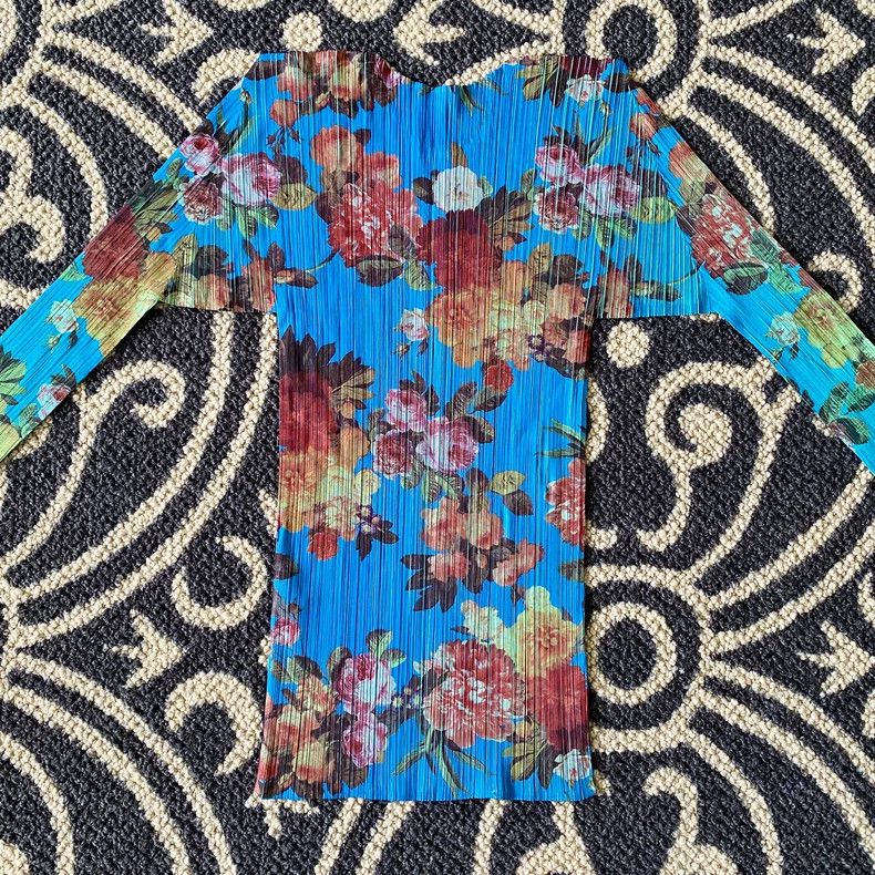 Issey Miyake Issey Miyake Vintage Blue Pleated Long Sleeve - dmc Size US M / EU 48-50 / 2 - 5 Thumbnail