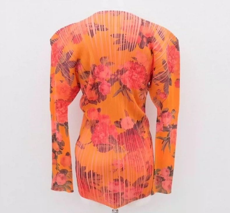 Issey Miyake Issey Miyake Pleats Please Floral Long Sleeve - dmc Size US M / EU 48-50 / 2 - 3 Thumbnail