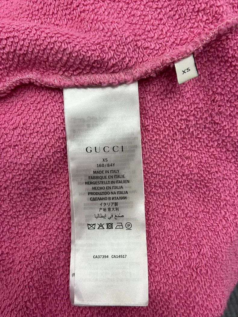 Gucci Gucci Pink Teddy Bear Logo Sweatshirt - dmc Size US XS / EU 42 / 0 - 5 Thumbnail