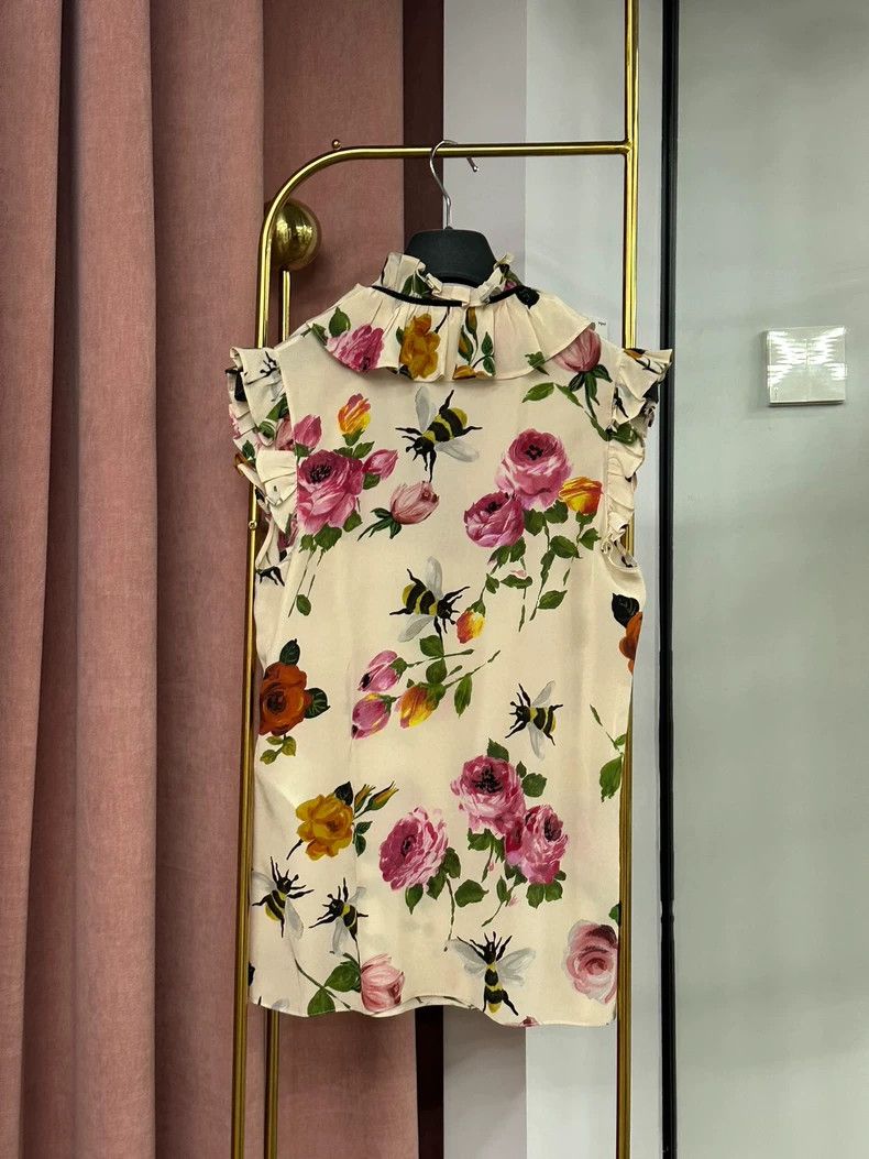 Gucci Gucci Silk Floral Print Sleeveless Top - dmc Size US M / EU 48-50 / 2 - 4 Thumbnail