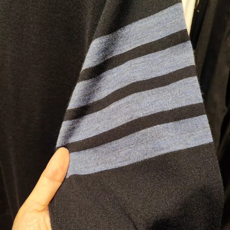 Thom Browne Thom Browne Blue Striped Wool Sweater - dmc Size US M / EU 48-50 / 2 - 4 Thumbnail