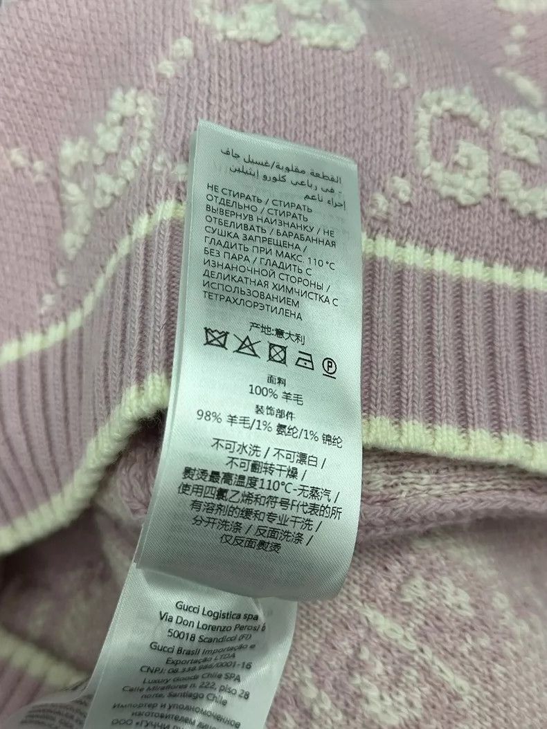 Gucci Gucci Pink Logo Knit Short Sleeve Top - dmc Size US M / EU 48-50 / 2 - 7 Thumbnail