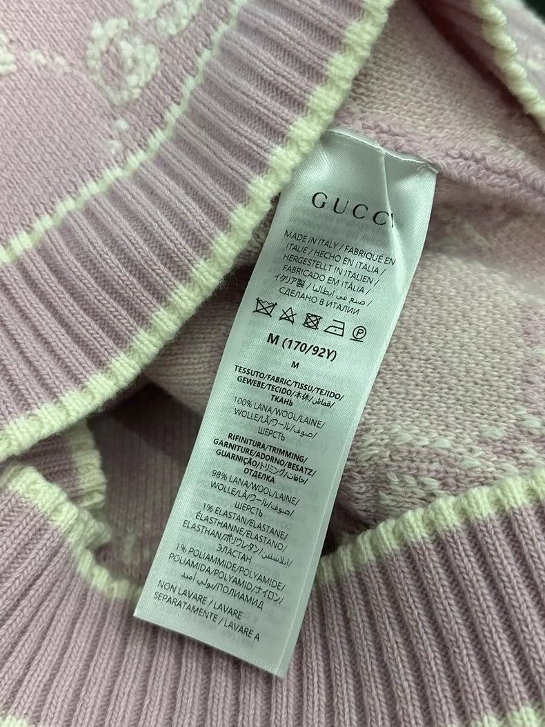Gucci Gucci Pink Logo Knit Short Sleeve Top - dmc Size US M / EU 48-50 / 2 - 6 Thumbnail