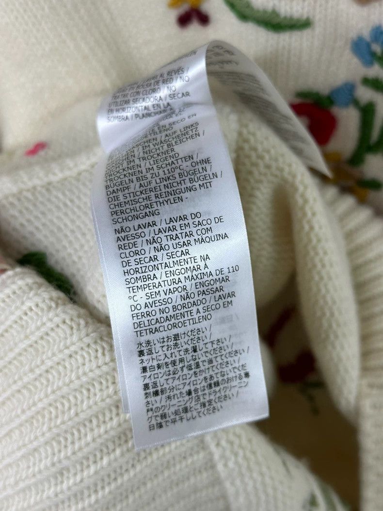 Gucci Gucci Beige Embroidered Long Sleeve Sweater - dmc Size US M / EU 48-50 / 2 - 6 Thumbnail
