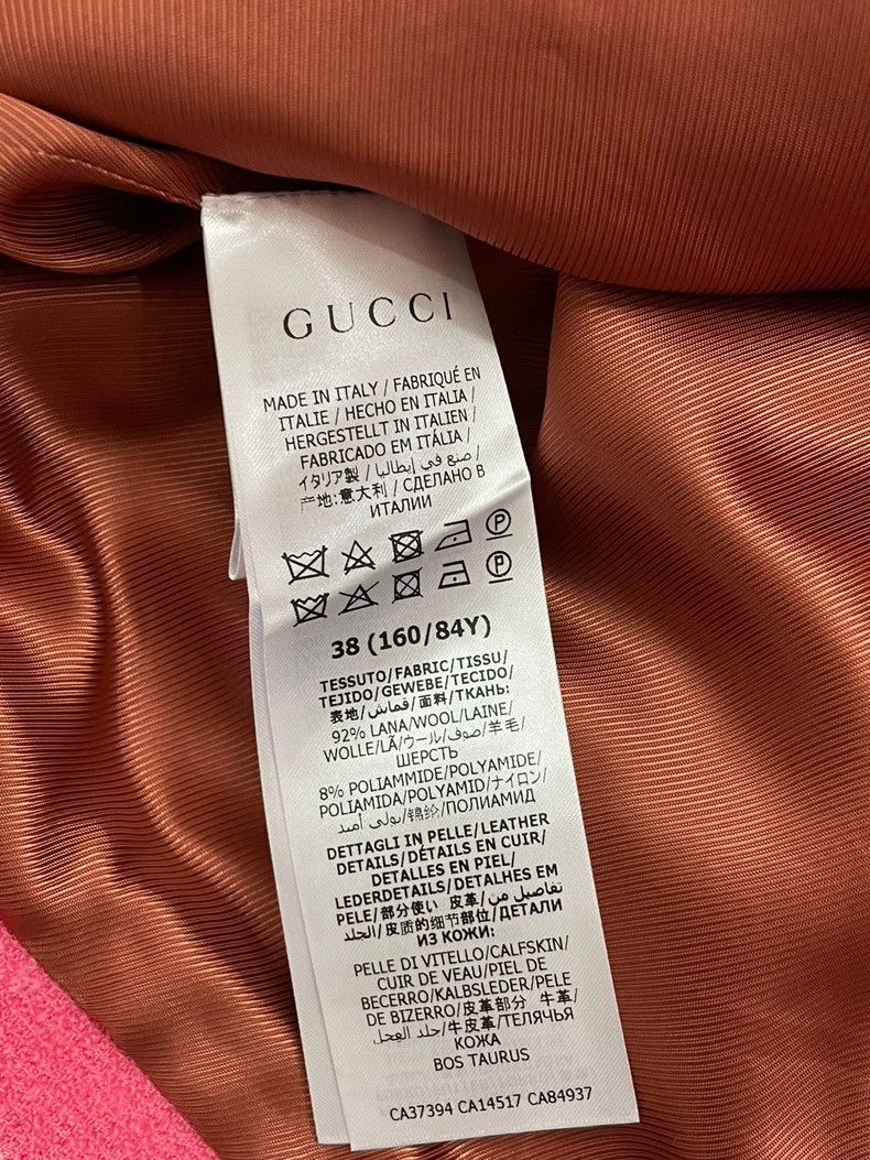 Gucci Gucci Pink Wool Coat - dmc Size US M / EU 48-50 / 2 - 5 Thumbnail