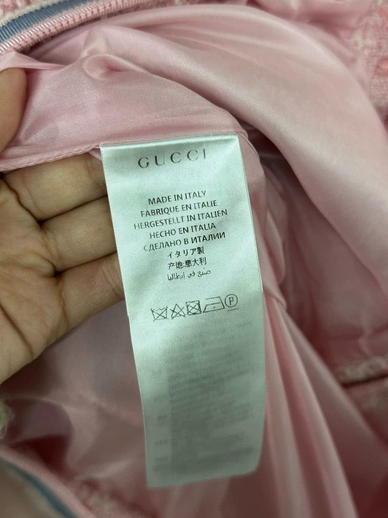Gucci Gucci Pink Knit Gold Button Jacket - dmc Size US S / EU 44-46 / 1 - 6 Thumbnail