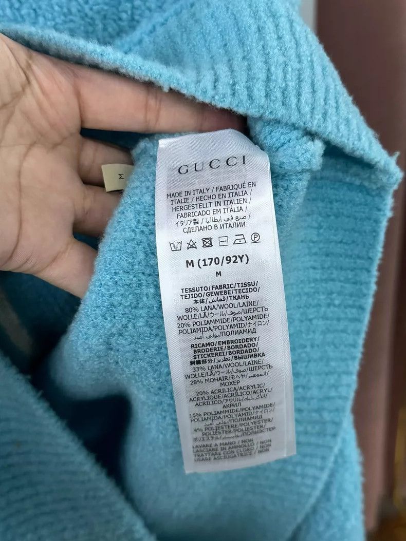 Gucci Gucci Blue Double G Logo Zip-Up Sweater - dmc Size US M / EU 48-50 / 2 - 5 Thumbnail