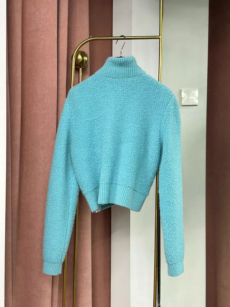 Gucci Gucci Blue Double G Logo Zip-Up Sweater - dmc Size US M / EU 48-50 / 2 - 4 Thumbnail