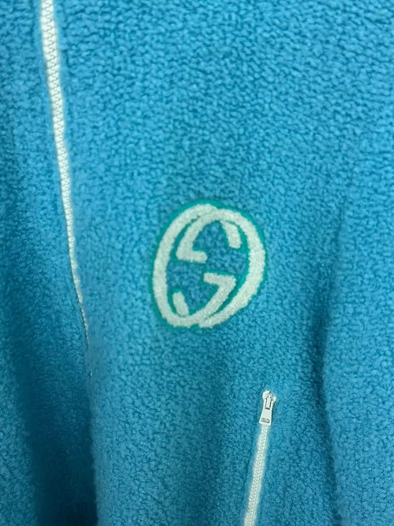 Gucci Gucci Blue Double G Logo Zip-Up Sweater - dmc Size US M / EU 48-50 / 2 - 3 Thumbnail