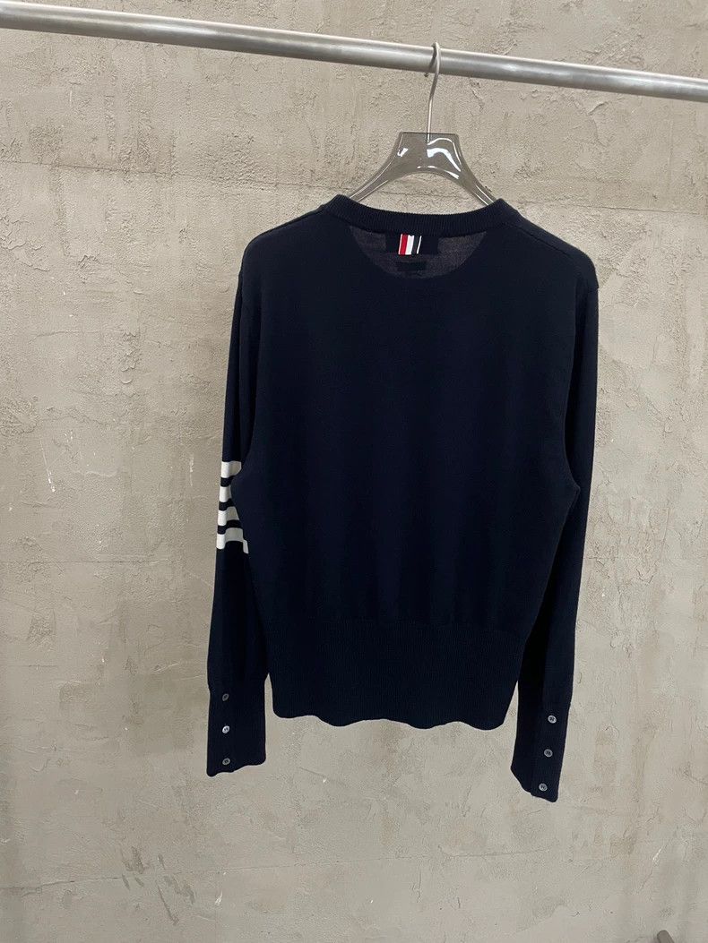 Thom Browne Thom Browne Wool Dog Stripe Knit Sweater - dmc Size US M / EU 48-50 / 2 - 6 Thumbnail
