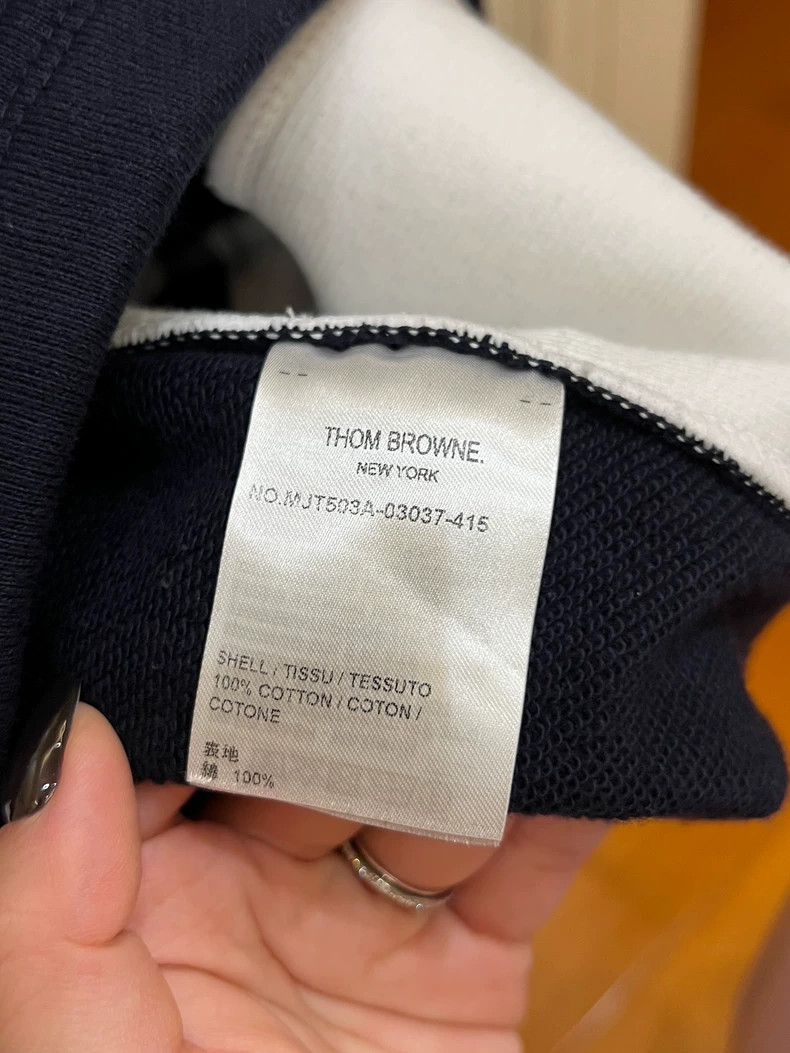 Thom Browne Thom Browne Colorblock Half-Zip Sweatshirt - dmc Size US M / EU 48-50 / 2 - 5 Thumbnail