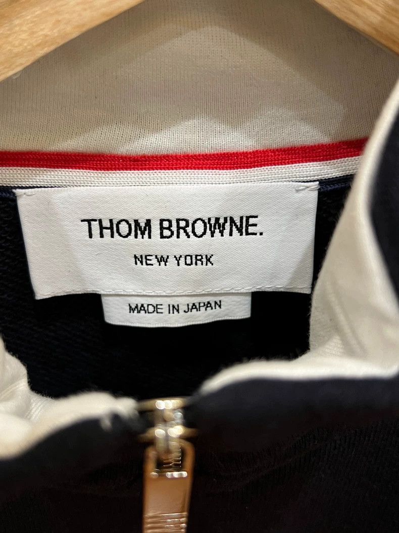 Thom Browne Thom Browne Colorblock Half-Zip Sweatshirt - dmc Size US M / EU 48-50 / 2 - 3 Thumbnail