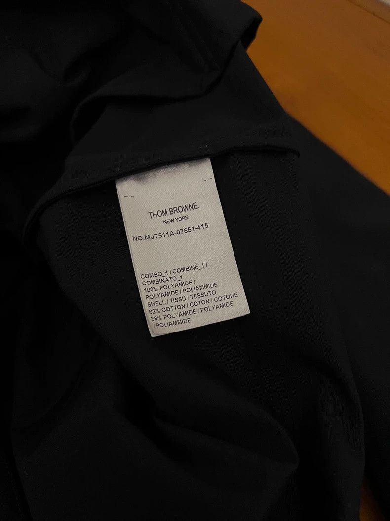 Thom Browne Thom Browne Men's Black Windbreaker - dmc Size US M / EU 48-50 / 2 - 5 Thumbnail