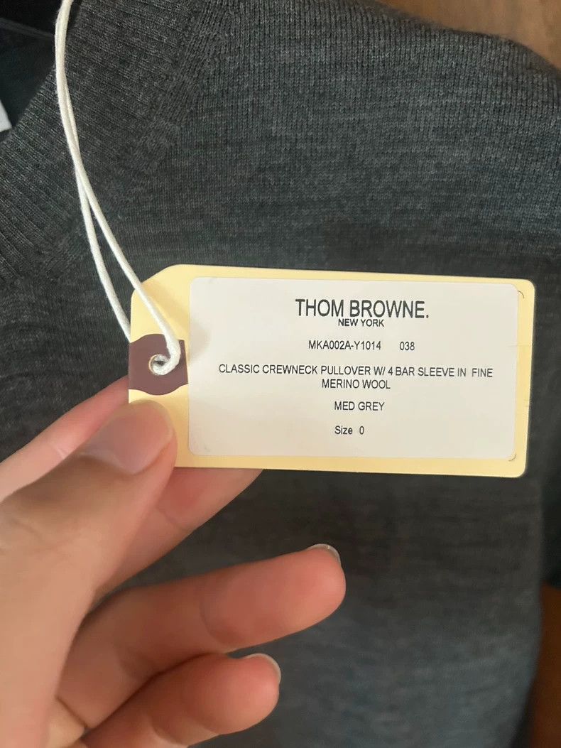 Thom Browne Thom Browne Gray Wool Knit Sweatshirt - dmc Size US XS / EU 42 / 0 - 3 Thumbnail
