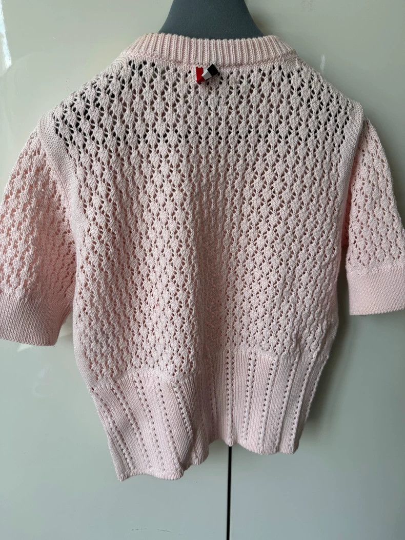 Thom Browne Thom Browne Pink Short Sleeve Knit Top - dmc Size US S / EU 44-46 / 1 - 2 Thumbnail