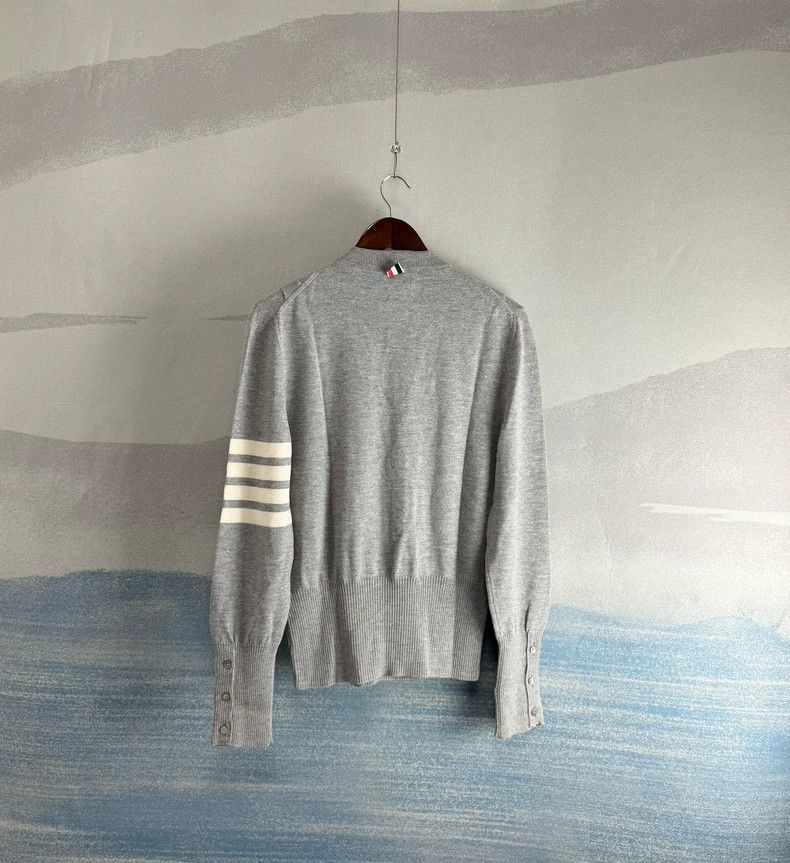 Thom Browne Thom Browne Gray Cardigan Sweater - dmc Size US S / EU 44-46 / 1 - 3 Thumbnail
