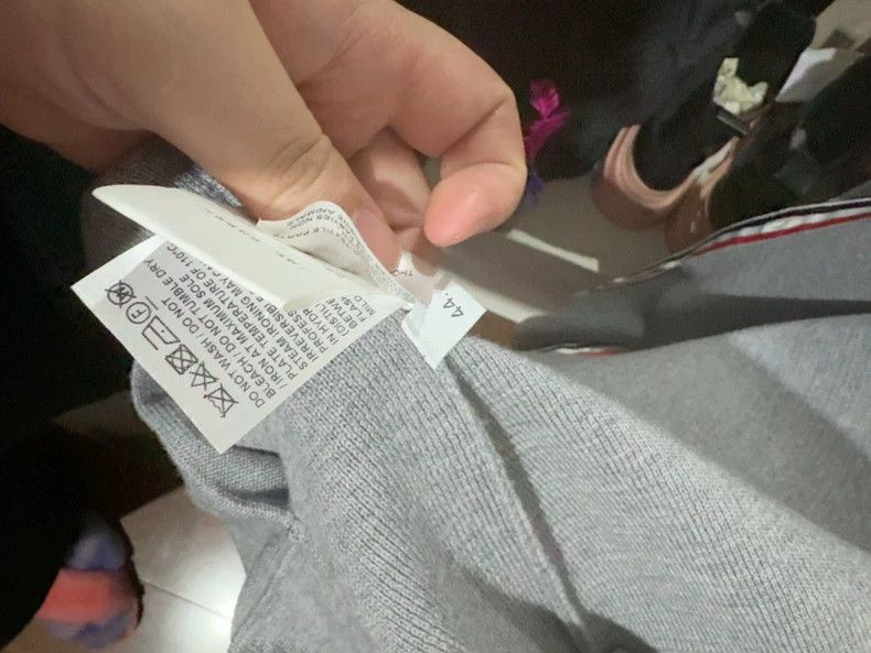 Thom Browne Thom Browne Classic Logo Wool Cardigan - dmc Size US XL / EU 56 / 4 - 3 Thumbnail