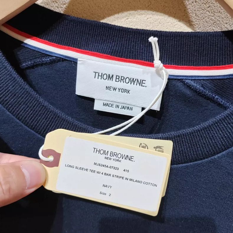 Thom Browne Thom Browne TB Long Sleeve T-shirt - dmc Size US M / EU 48-50 / 2 - 3 Thumbnail