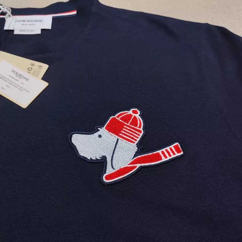 Thom Browne Thom Browne TB Embroidered Dog Head T-shirt - dmc Size US M / EU 48-50 / 2 - 3 Thumbnail