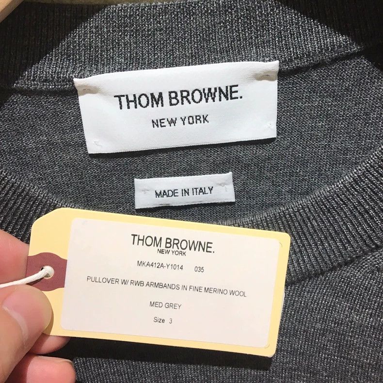 Thom Browne Thom Browne Wool Crewneck Sweater - dmc Size US M / EU 48-50 / 2 - 4 Thumbnail