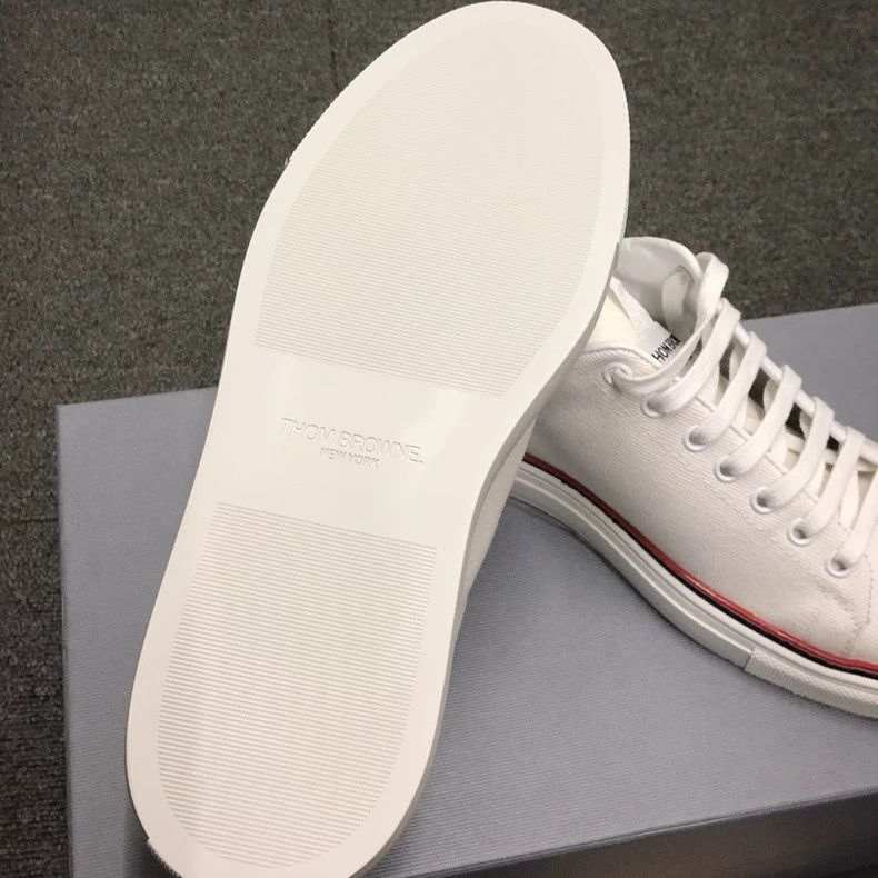 Thom Browne Thom Browne TB Canvas Lowtop Sneakers - dmc Size US 9.5 / EU 42-43 - 7 Thumbnail