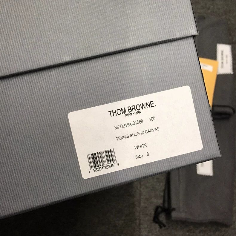 Thom Browne Thom Browne TB Canvas Lowtop Sneakers - dmc Size US 9.5 / EU 42-43 - 8 Thumbnail