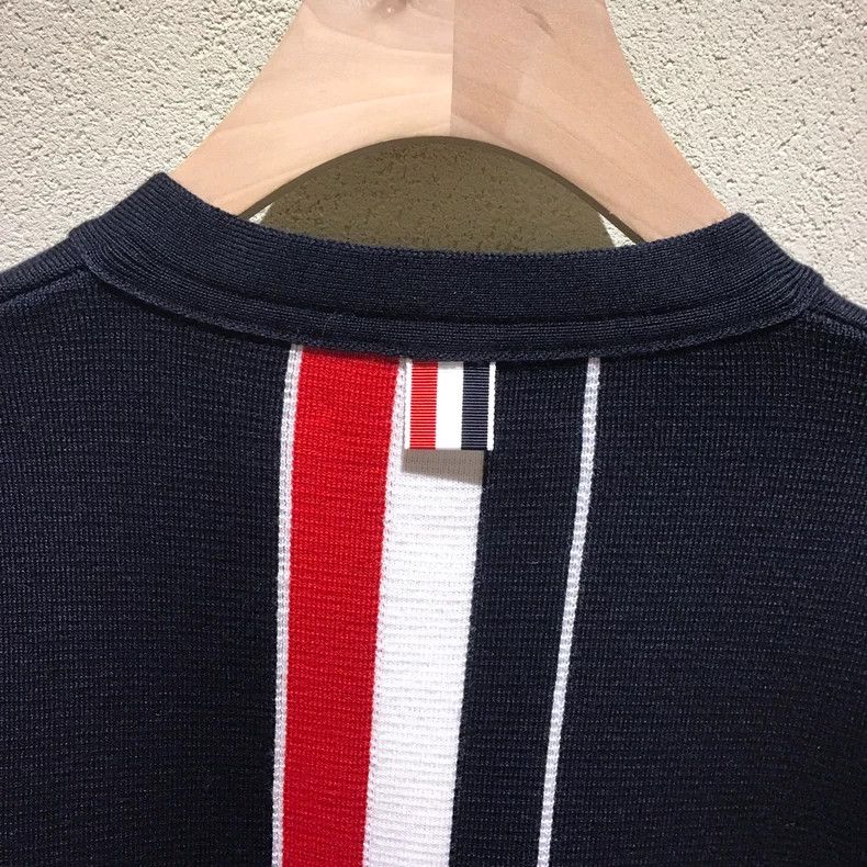 Thom Browne Thom Browne Wool Knit Cardigan with Stripes - dmc Size US M / EU 48-50 / 2 - 5 Thumbnail