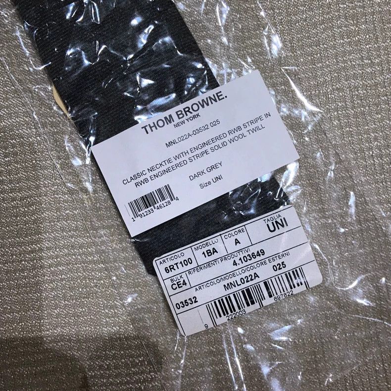 Thom Browne Thom Browne Wool Necktie - dmc Size ONE SIZE - 4 Thumbnail