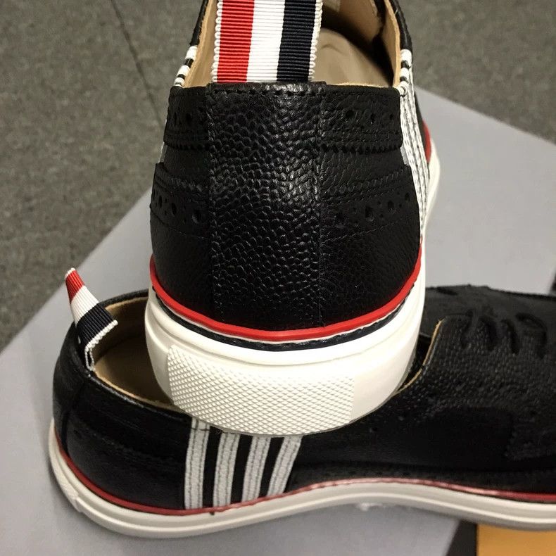 Thom Browne Thom Browne TB Leather Brogue Sneakers - dmc Size US 10.5 / EU 43-44 - 5 Thumbnail