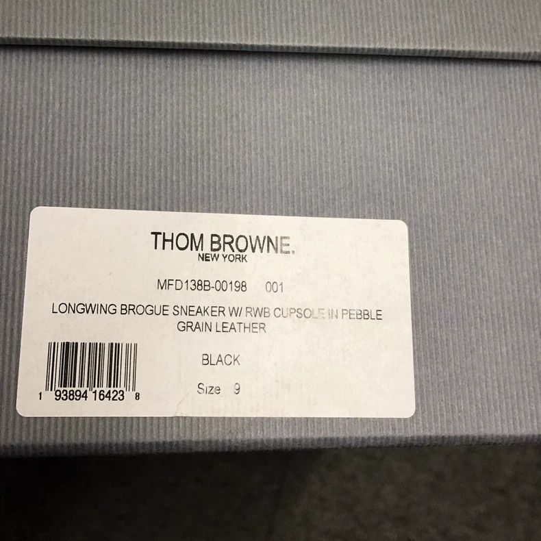 Thom Browne Thom Browne TB Leather Brogue Sneakers - dmc Size US 10.5 / EU 43-44 - 8 Thumbnail