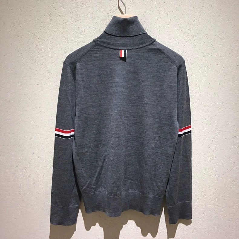 Thom Browne Thom Browne Grey Turtleneck Wool Sweater - dmc Size US M / EU 48-50 / 2 - 2 Thumbnail