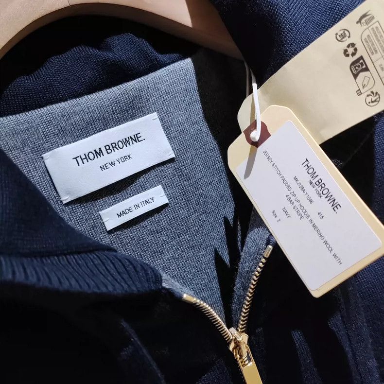 Thom Browne Thom Browne Striped Hooded Puffer Jacket - dmc Size US M / EU 48-50 / 2 - 3 Thumbnail