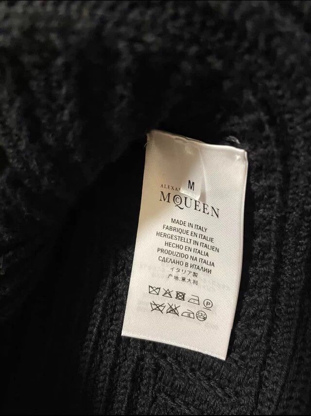 Alexander McQueen Alexander McQueen Black Wool Cardigan - dmc Size US M / EU 48-50 / 2 - 6 Thumbnail