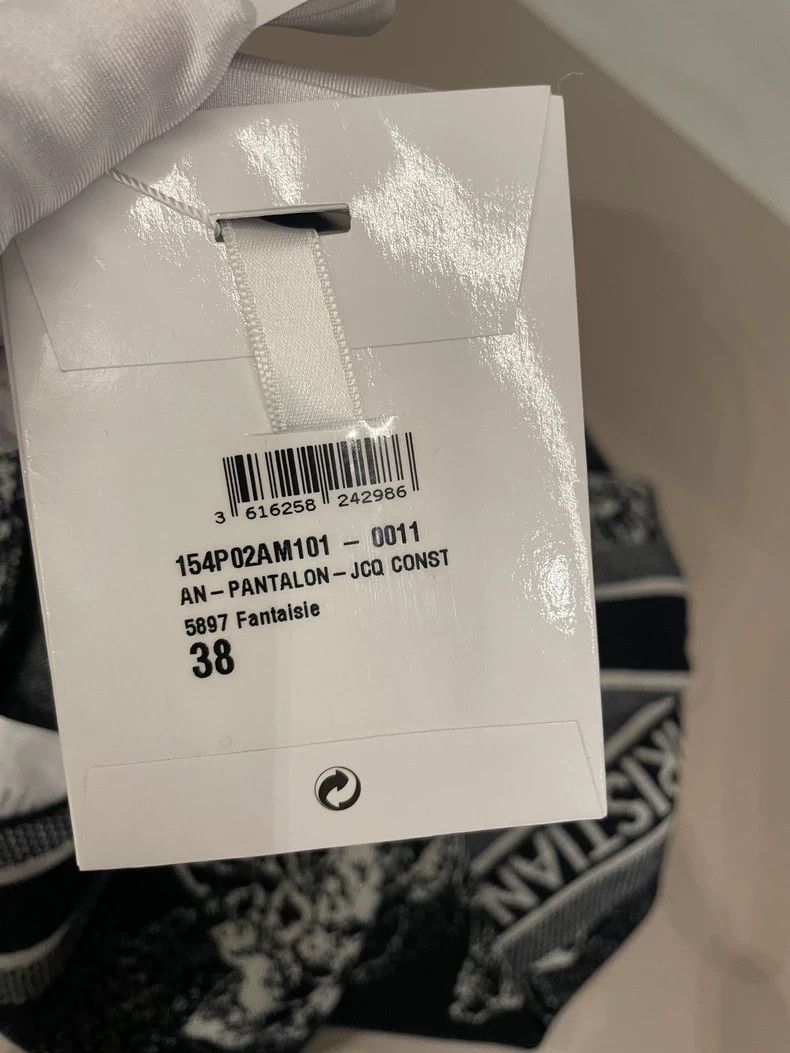 Dior Christian Dior Navy Animal Print Pants - dmc Size US 38 / EU 54 - 5 Thumbnail