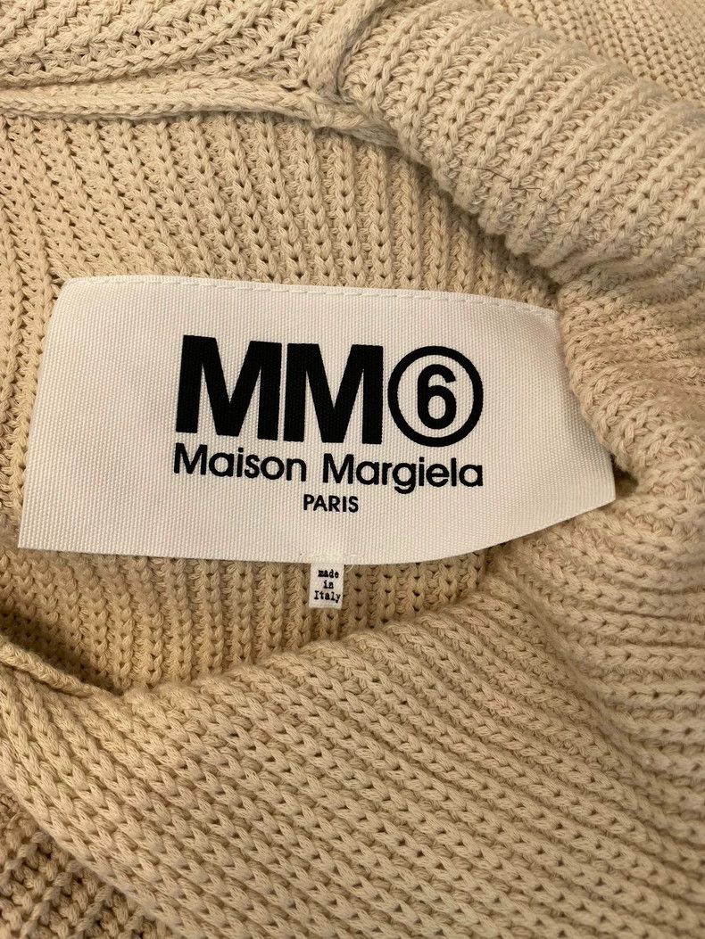 Maison Margiela MM6 Beige Cotton Hooded Sweater - dmc Size US S / EU 44-46 / 1 - 7 Thumbnail