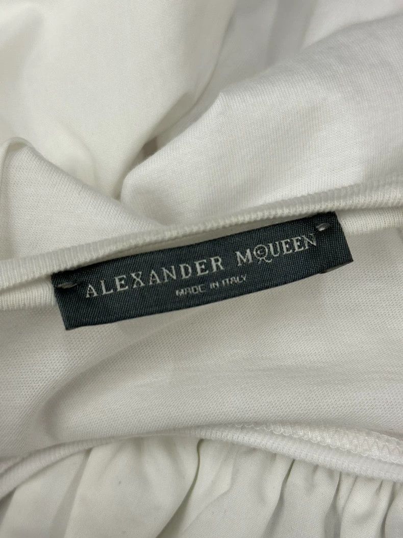 Alexander McQueen Alexander McQueen White Ruffle Short Sleeve Top - dmc Size US M / EU 48-50 / 2 - 4 Thumbnail