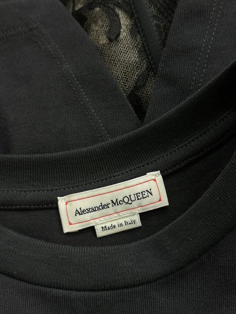 Alexander McQueen Alexander McQueen Black Mesh Lace Top - dmc Size US L / EU 52-54 / 3 - 5 Thumbnail