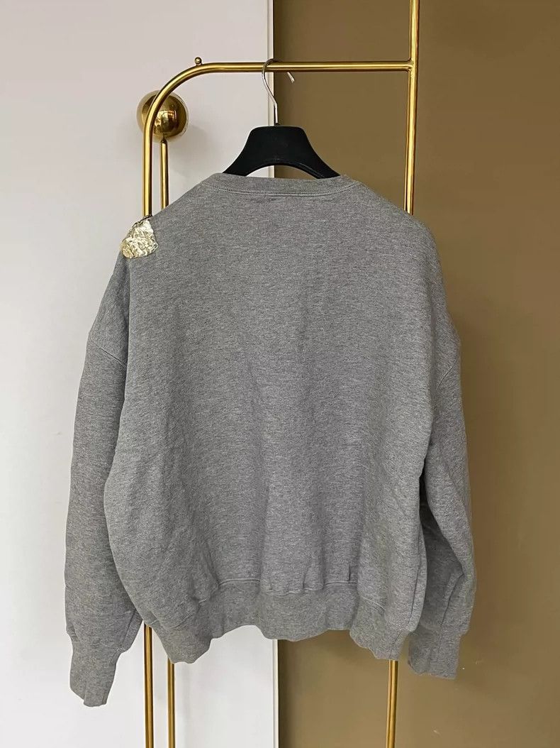 Alexander McQueen Alexander McQueen Grey Sequin Butterfly Sweatshirt - dmc Size US M / EU 48-50 / 2 - 3 Thumbnail