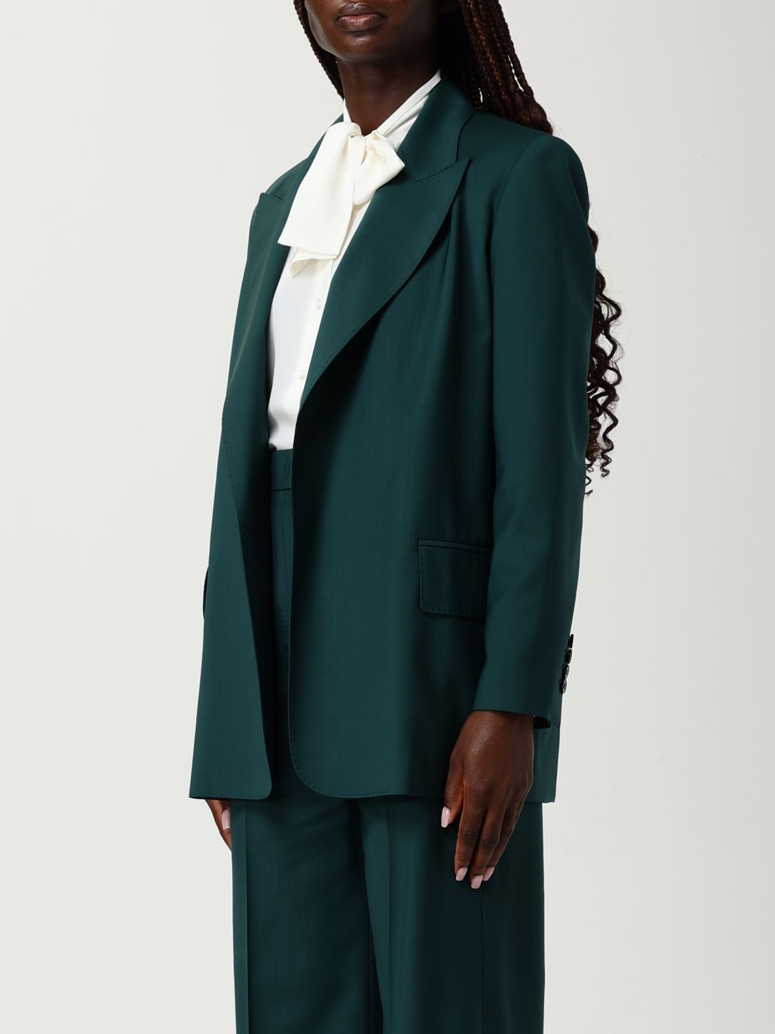 Max Mara Max Mara Jacket Woman Green Size M / US 6-8 / IT 42-44 - 4 Thumbnail
