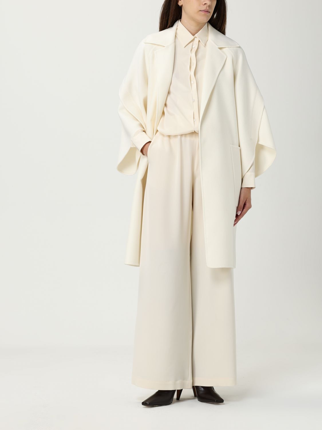 Max Mara Max Mara Shirt Woman Cream Size XS / US 0-2 / IT 36-38 - 2 Thumbnail