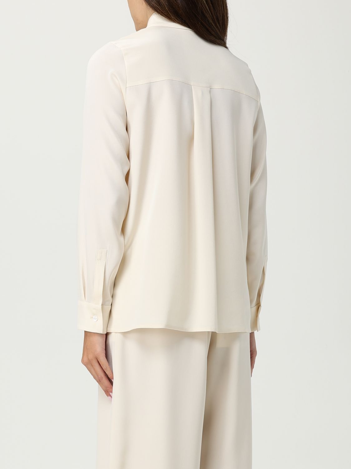 Max Mara Max Mara Shirt Woman Cream Size S / US 4 / IT 40 - 3 Thumbnail