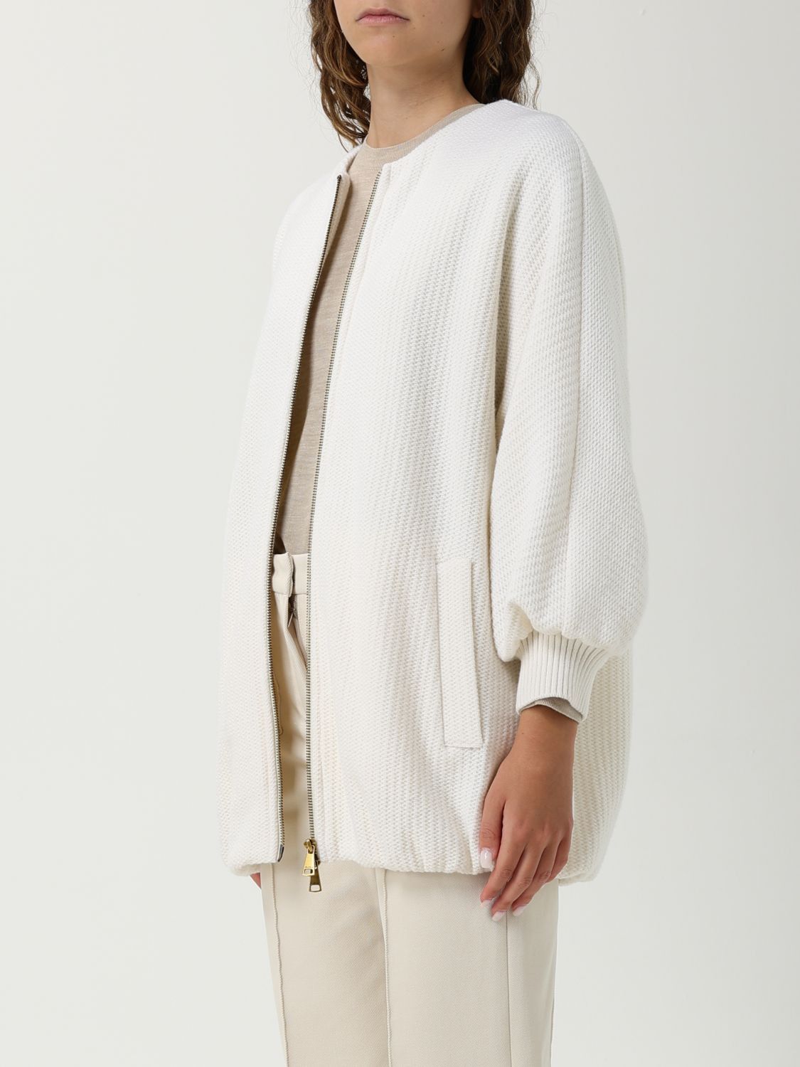 Max Mara Max Mara Sweater Woman White Size M / US 6-8 / IT 42-44 - 3 Thumbnail