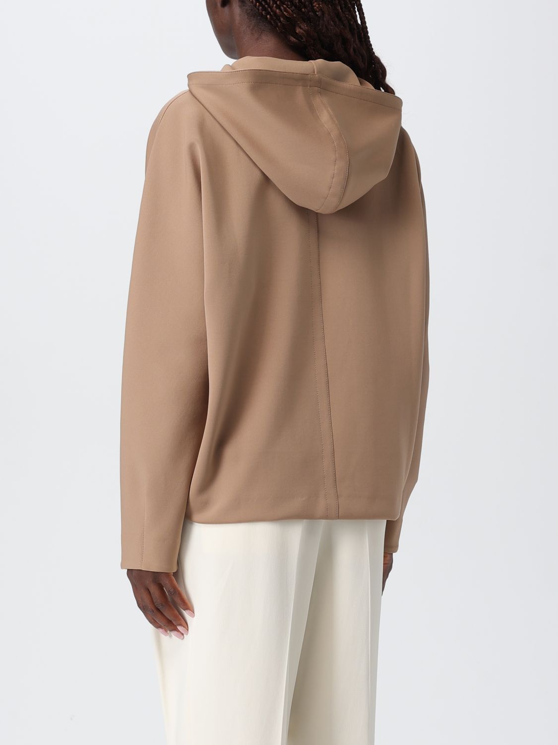 Max Mara Max Mara Sweatshirt Woman Brown Size S / US 4 / IT 40 - 3 Thumbnail