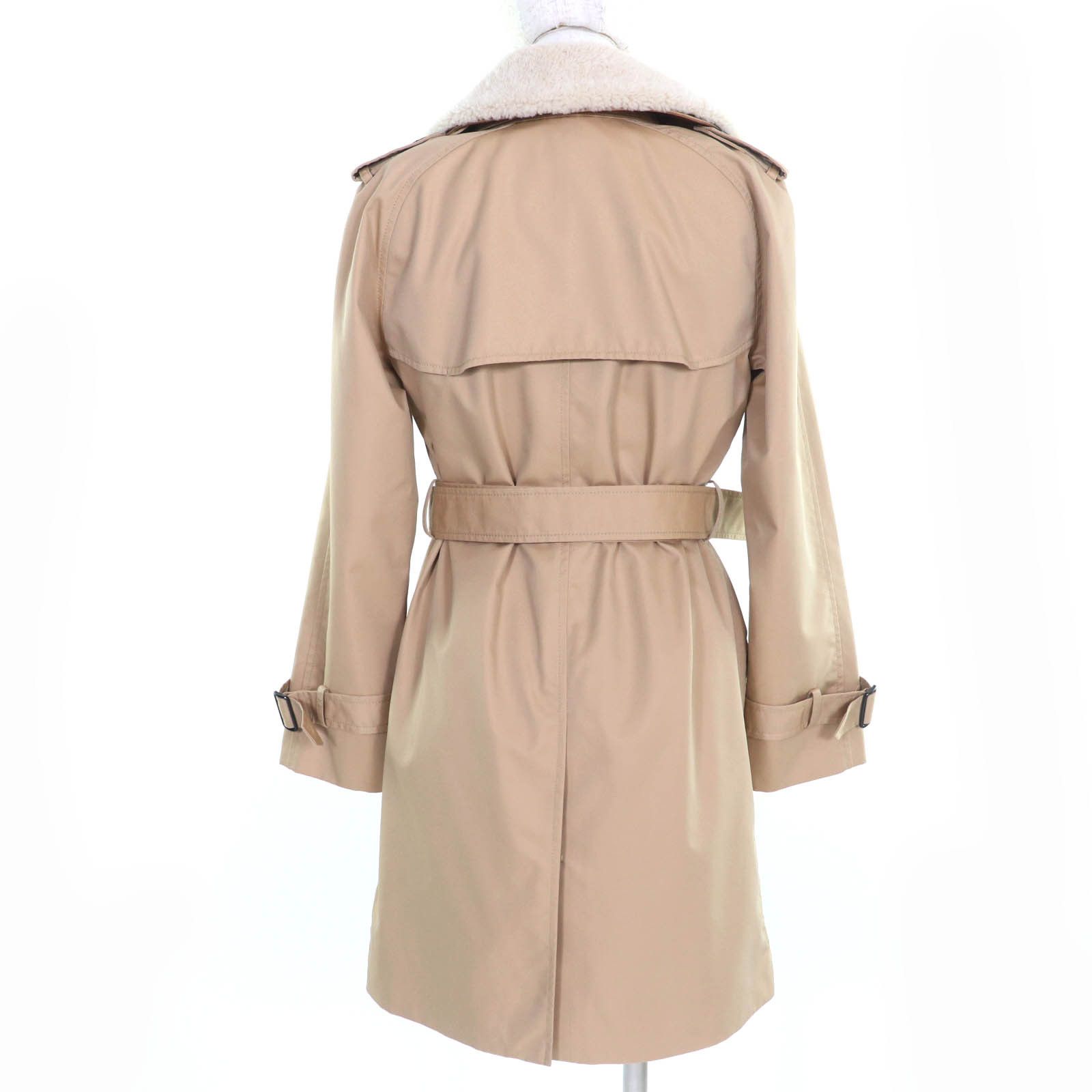 Coach Coach COACH Lamb fur collar Wool Lining Cotton Trench Coat Cotton Outerwear F20489 DUTY FREE for USA Size ONE SIZE - 3 Thumbnail